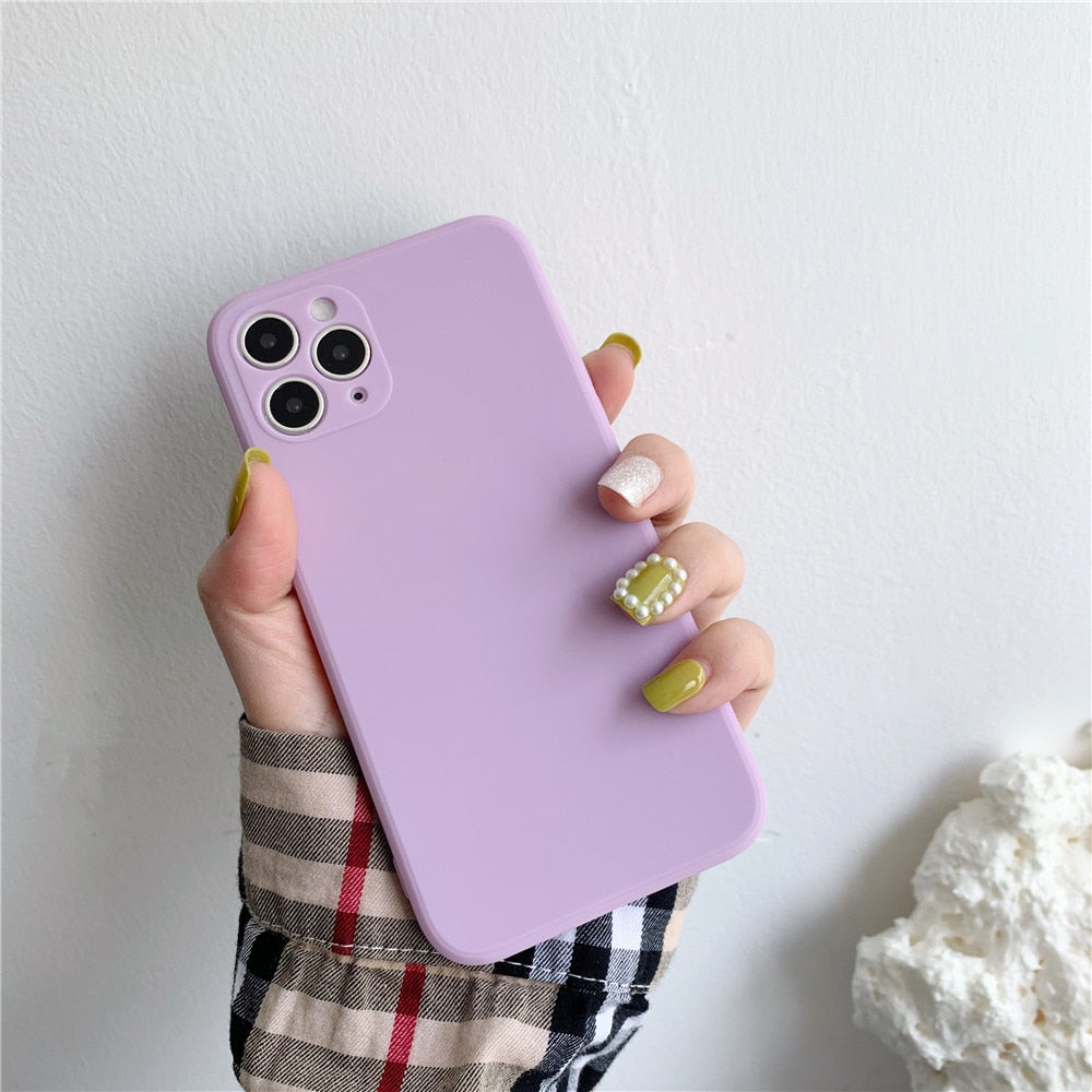 Anymob iPhone Green Soft Silicone Phone Cases Candy Colors TPU Back Cover-Mobile Phone Cases-PEROZ Accessories