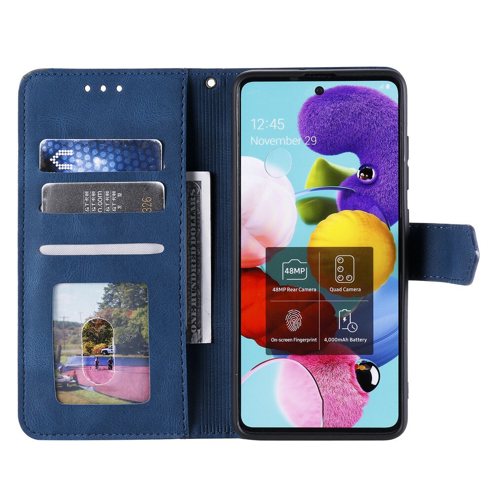 Anymob Samsung Red Splicing Flip Leather Case Card Slot Wallet Phone Cover-Mobile Phone Cases-PEROZ Accessories