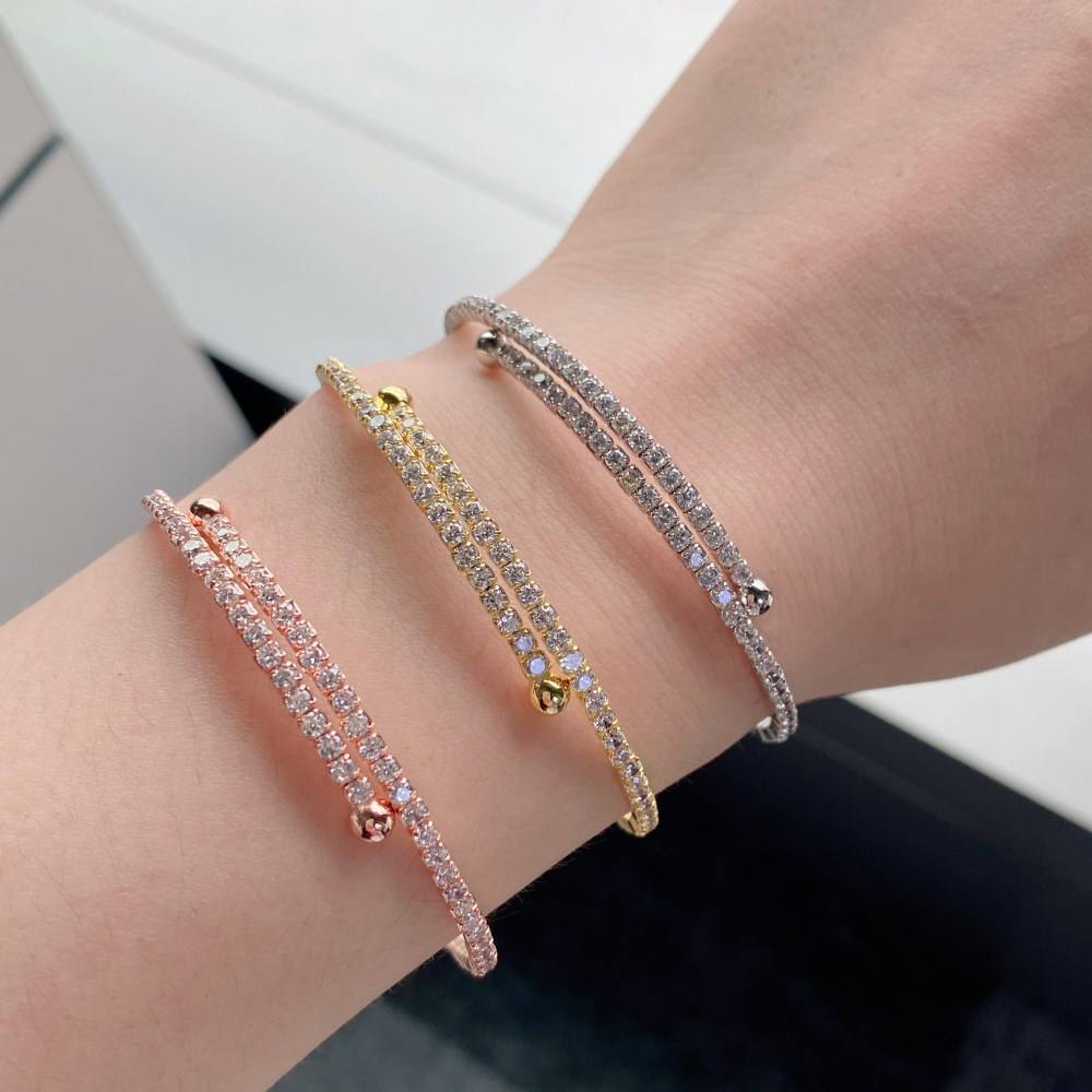 Anyco Bracelet Mujeres Pulseras heart Charm Sterling Silver Bracelets Bangles For Women 925 Sterling Silver Bracelet-Bracelets-PEROZ Accessories