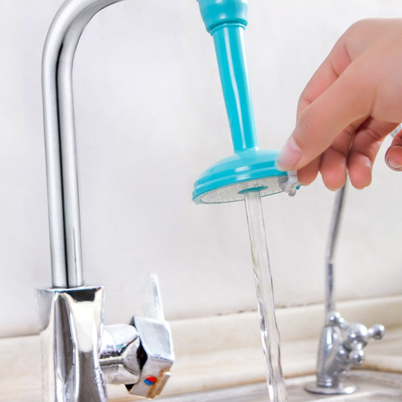 Anyhouz Water Tap Extension Swivel Long Pink High Elastic Sink Kitchen Bathroom Accessories Faucet Water Extender-Bathroom and Toilet Accessories-PEROZ Accessories