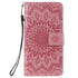 Anymob Huawei Phone Case Light Pink Flower Design Flip Leather Wallet Phone Cover-PEROZ Accessories