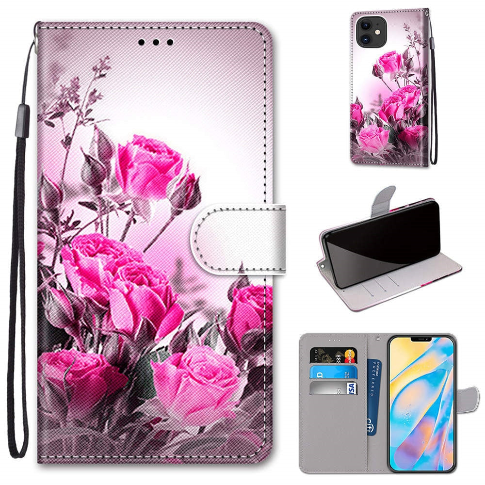 Anymob iPhone Case Multicolor Book Leather Flip Fashion Painted Wallet Phone Bags-Mobile Phone Cases-PEROZ Accessories