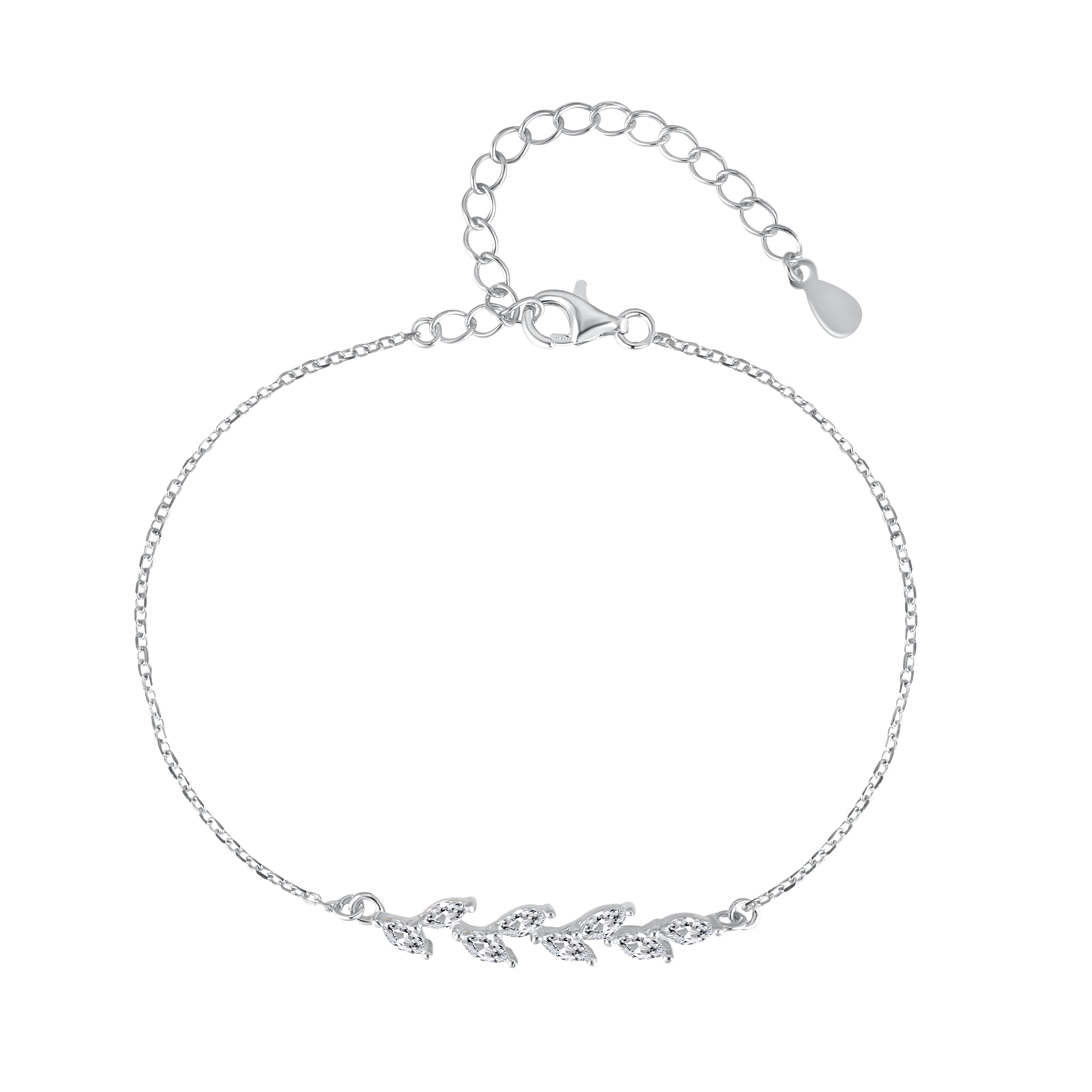 Anyco Bracelet Jewelry Gifts Fancy Tiny Handmade Bead Personalized Cute Simply 925 Silver Layered Chain Bracelets-Bracelets-PEROZ Accessories