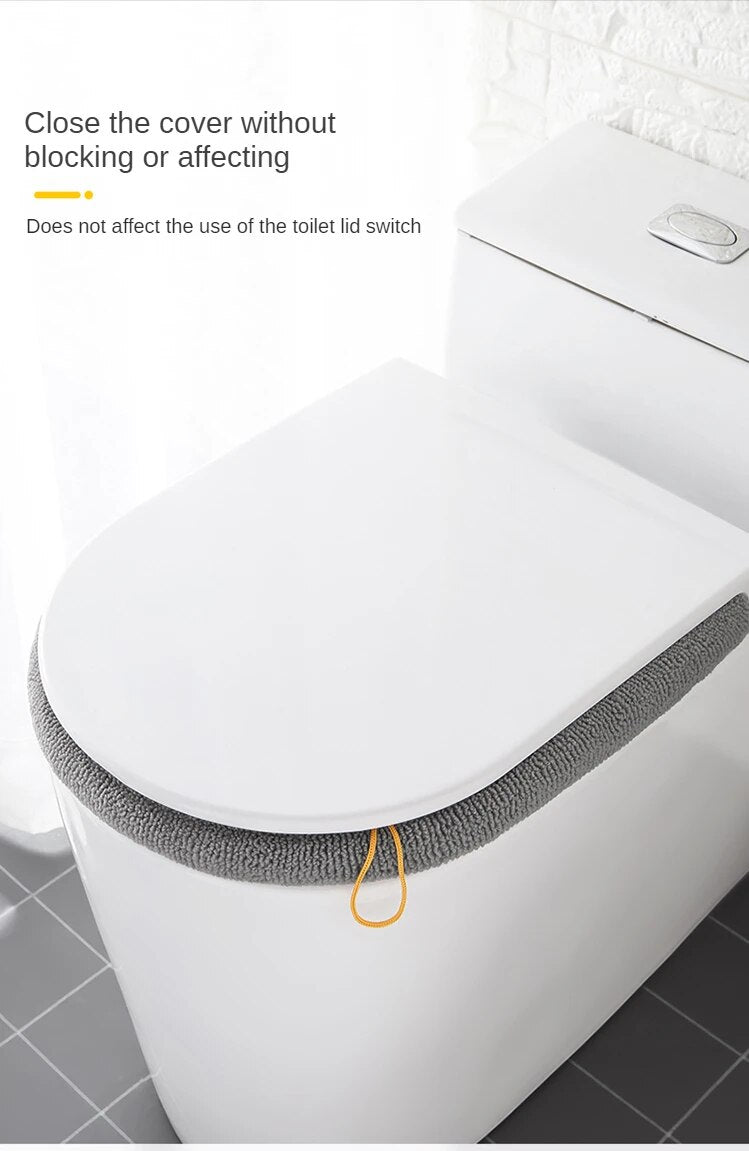 Anyhouz Toilet Seat A Blue Washable Soft Mat Pad Cushion O-shape Seat Bidet Toilet Cover Accessories-Toilet Seat Cover-PEROZ Accessories