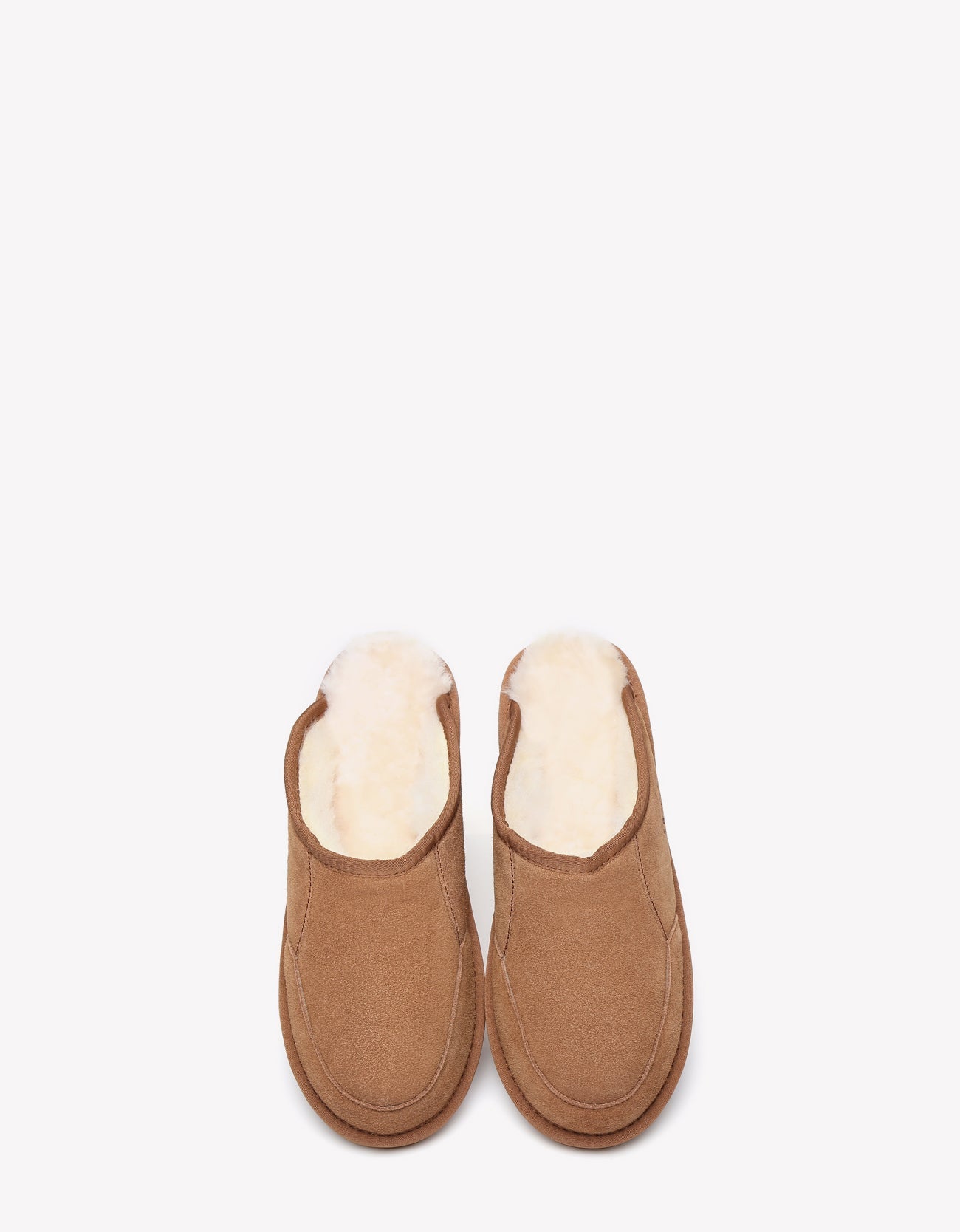 Australian Shepherd Sheepskin Panel Scuff Men UGG Slippers Bred-Slippers-PEROZ Accessories
