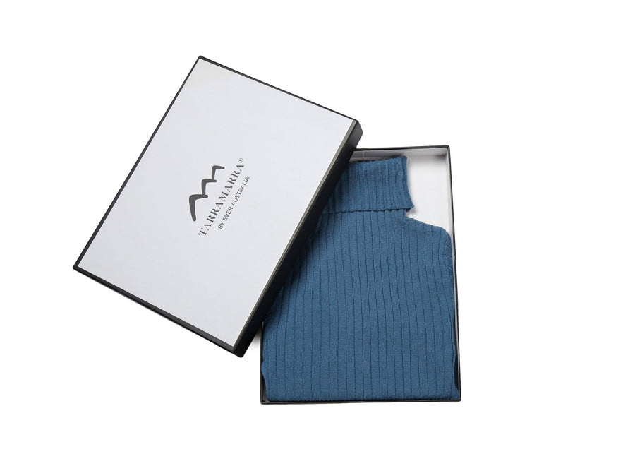 TARRAMARRA 100% Wool Stripe Knitwear Turt Sweater-Shirts & Tops-PEROZ Accessories