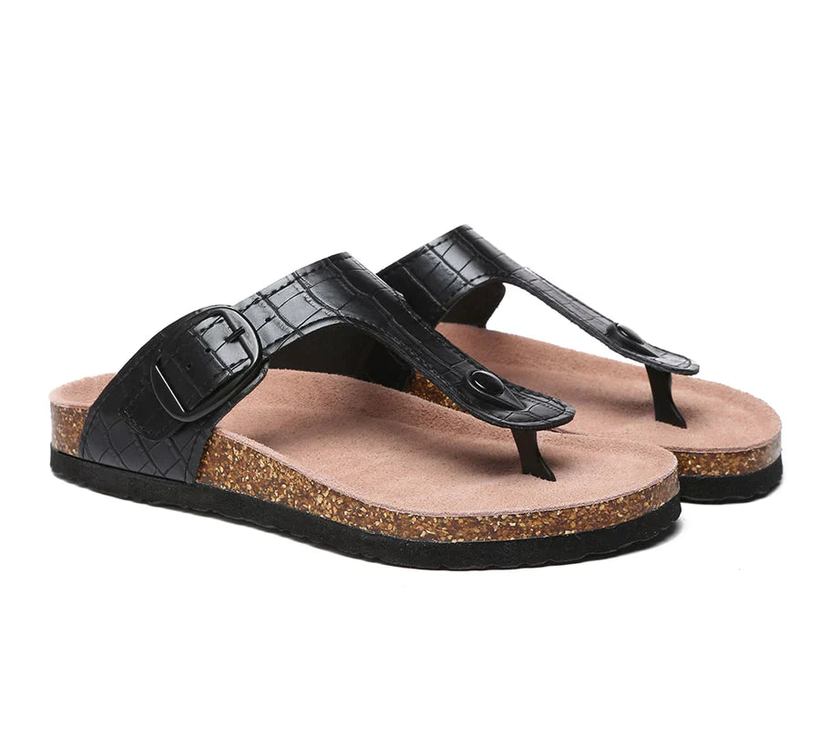 Tarramarra Embossed Summer Beach Unisex Slip-on Lindsay Sandals-Slides-PEROZ Accessories