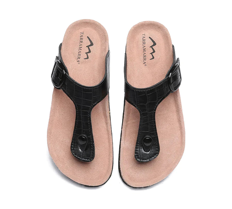 Tarramarra Embossed Summer Beach Unisex Slip-on Lindsay Sandals-Slides-PEROZ Accessories