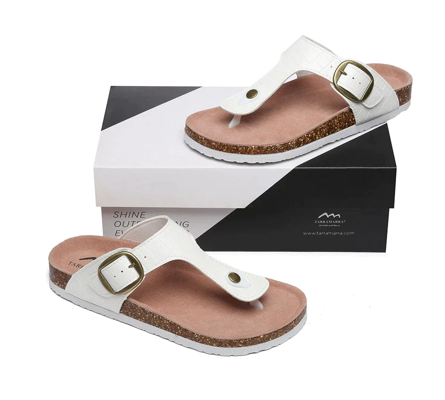 Tarramarra Embossed Summer Beach Unisex Slip-on Lindsay Sandals-Slides-PEROZ Accessories