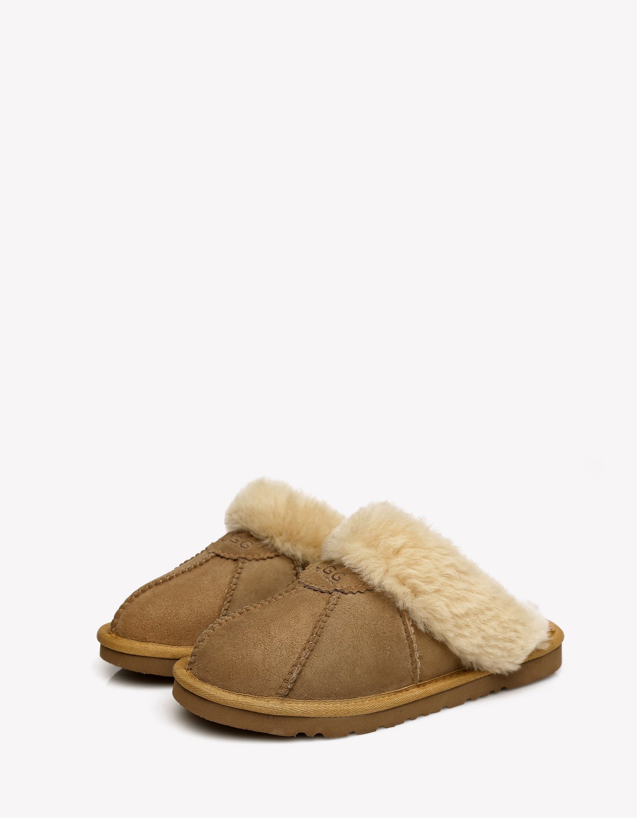 Australian Shepherd Double-Faced Sheepskin Unisex UGG Slippers Robert Water Resistant-Slippers-PEROZ Accessories