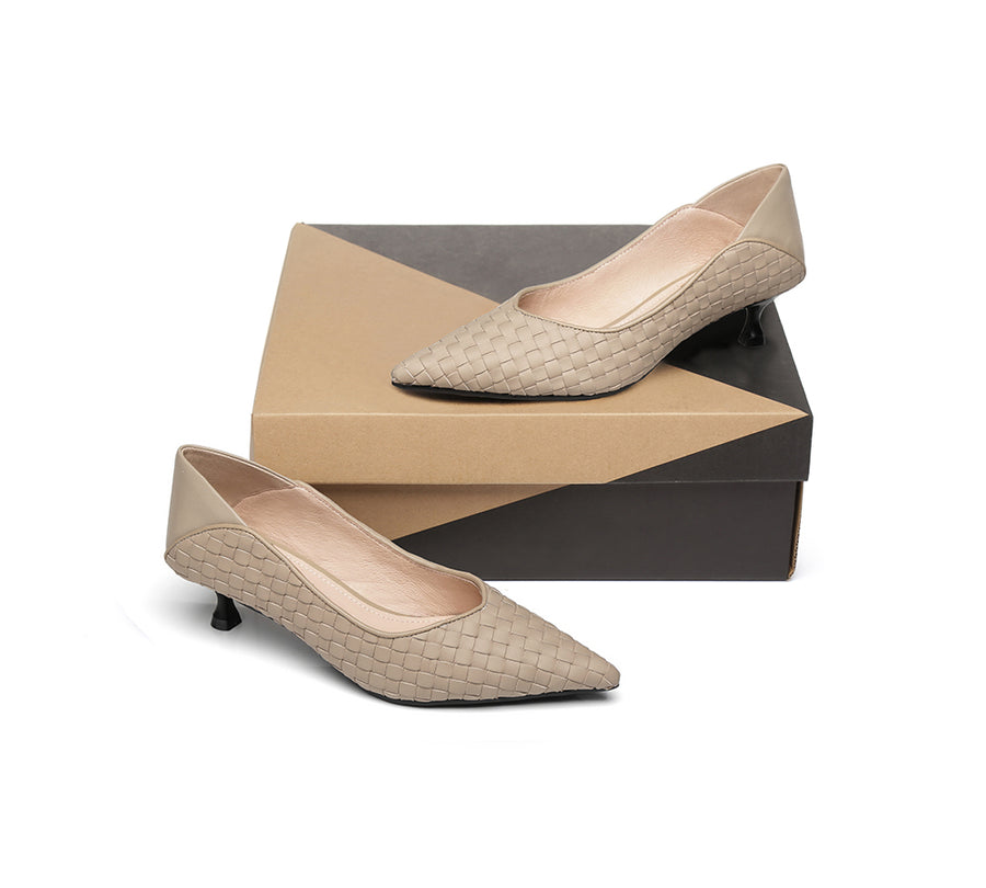 Australian Shepherd Low Heels Women Anaya shoes-Heels-PEROZ Accessories