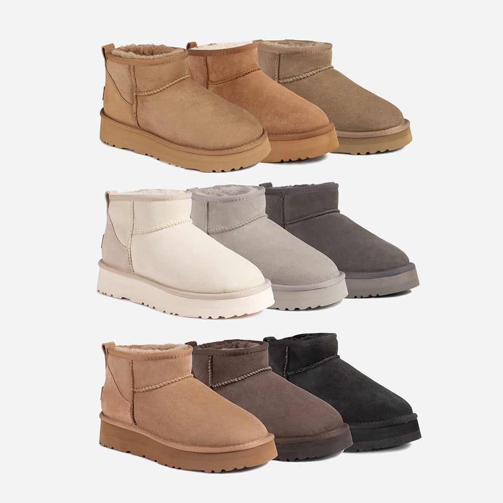 Ugg Classic Platform Ultra Mini Boots (Water Resistant)-Boots-PEROZ Accessories