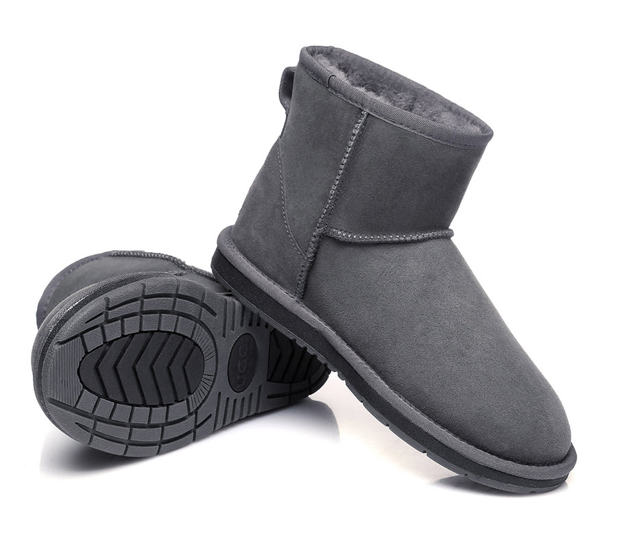 Australian Shepherd Kids AS Mini Classic UGG Sheepskin Boots Water Resistant-Kid Boots-PEROZ Accessories