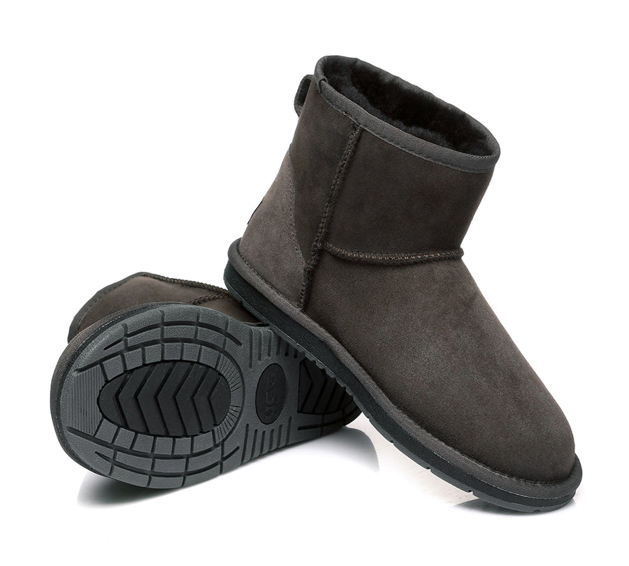 Australian Shepherd Kids AS Mini Classic UGG Sheepskin Boots Water Resistant-Kid Boots-PEROZ Accessories