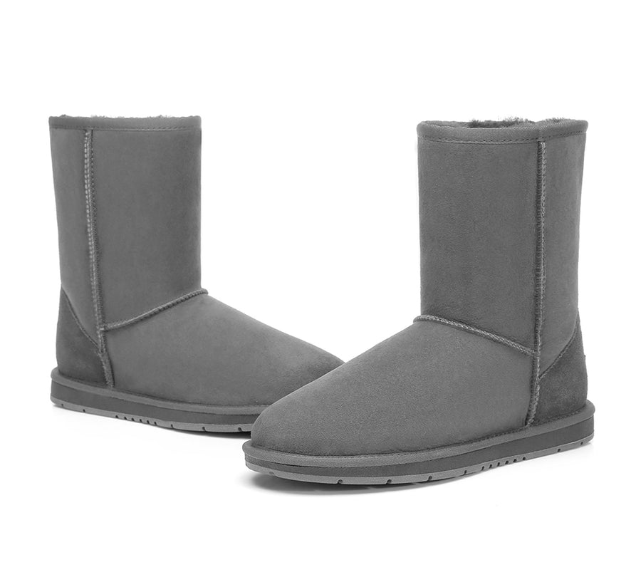 Australian Shepherd UGG Short Classic Boots Men Big Size-Boots-PEROZ Accessories
