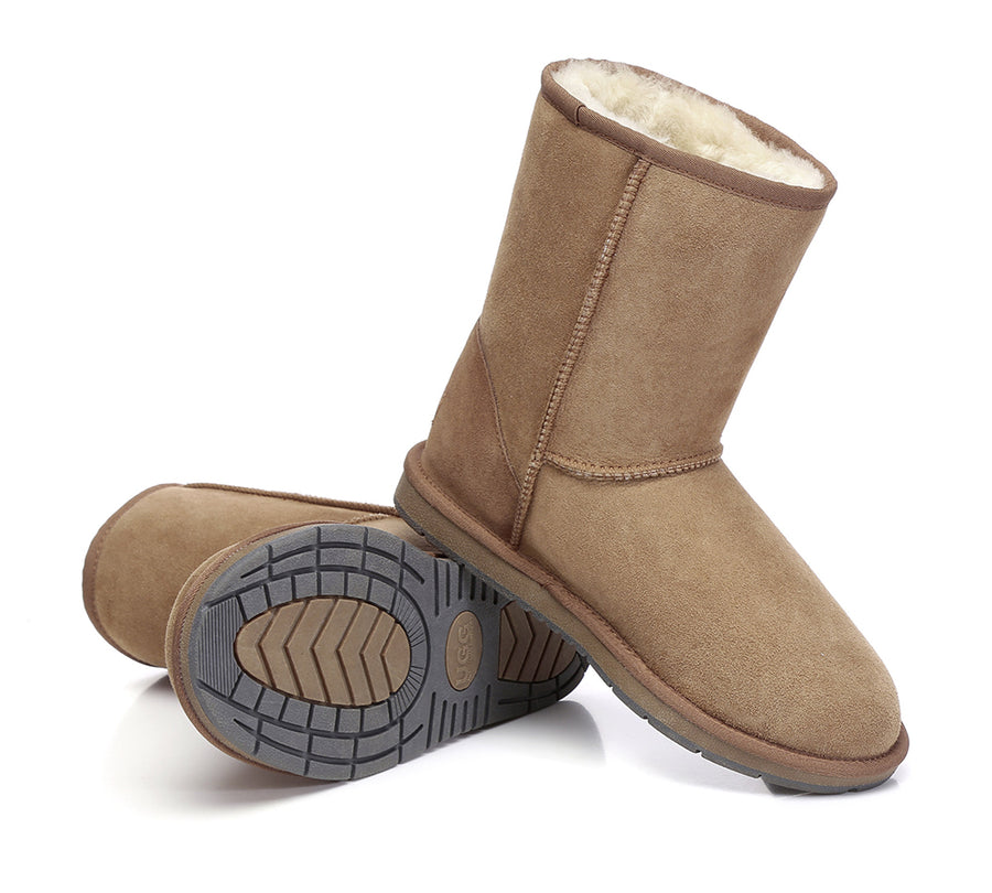 Australian Shepherd UGG Short Classic Boots Men Big Size-Boots-PEROZ Accessories