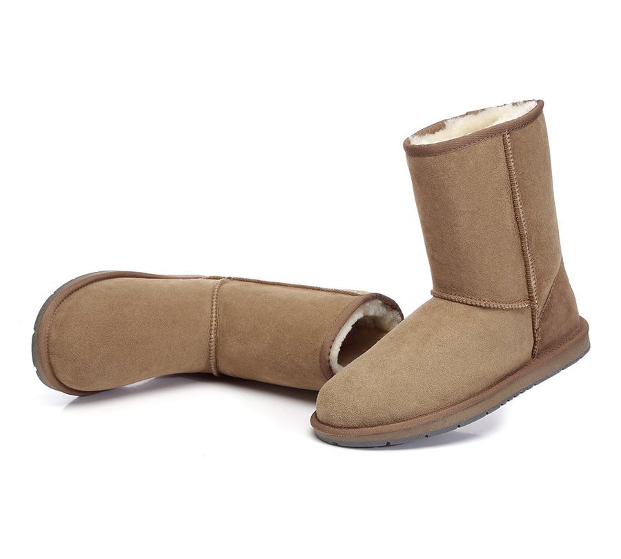 Australian Shepherd UGG Short Classic Boots Men Big Size-Boots-PEROZ Accessories