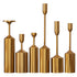Anyhouz 6pc Luxury Gold Metal Candle Holder Tabletop Home Decor Modern Art Living Room Display House Decorative Crafts Metal Ornaments-Tabletop Decor-PEROZ Accessories