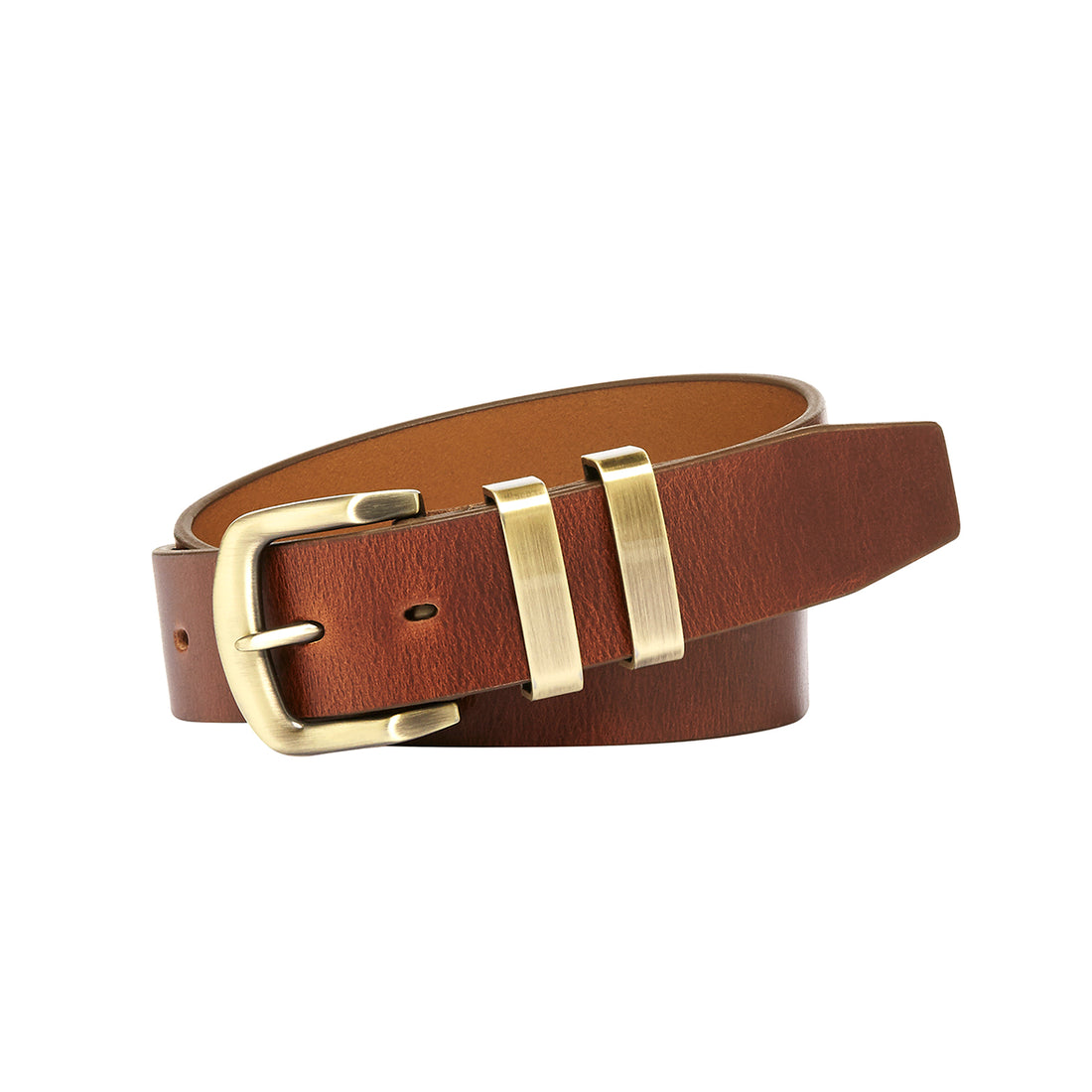 JACKAROO Cognac. Full Grain Natural Leather Belt. 38mm width.-Full Grain Leather Belts-PEROZ Accessories