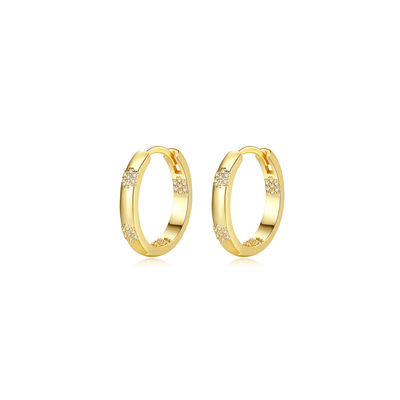 Julie Gold Hoop Earrings | PEROZ Accessories