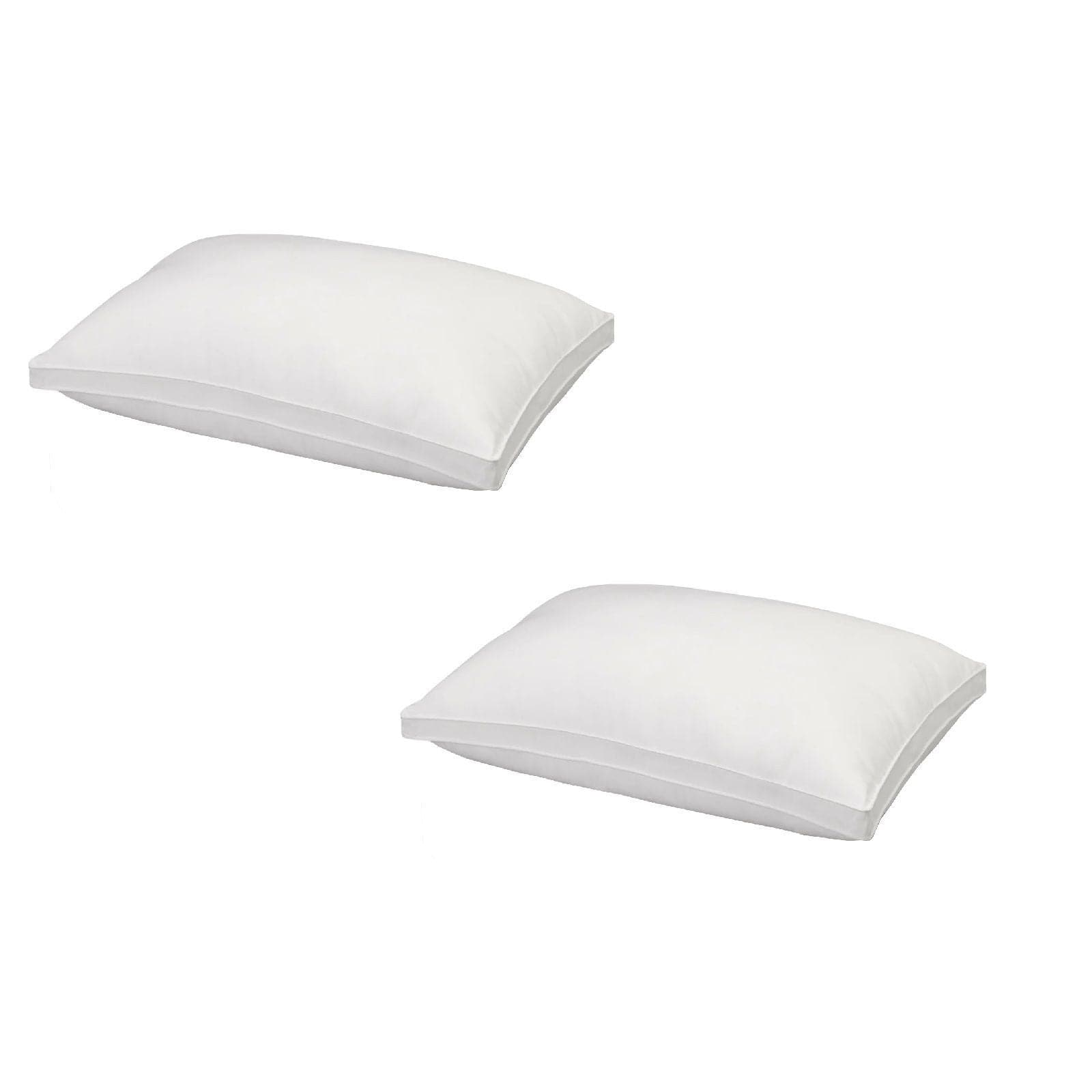 2 x Royal Comfort Luxury Bamboo Blend Gusset Pillows 2cm Gusset Support-Bedding-PEROZ Accessories