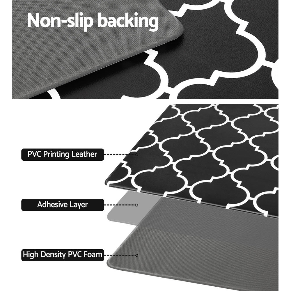 Artiss Kitchen Mat 45x180cm PVC Floor Rug Carpet Non-slip Gina-Home & Garden > Rugs-PEROZ Accessories