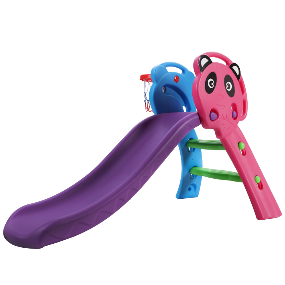 Keezi Kids Slide with Basketball Hoop Outdoor Indoor Playground Toddler Play-Baby & Kids > Toys-PEROZ Accessories
