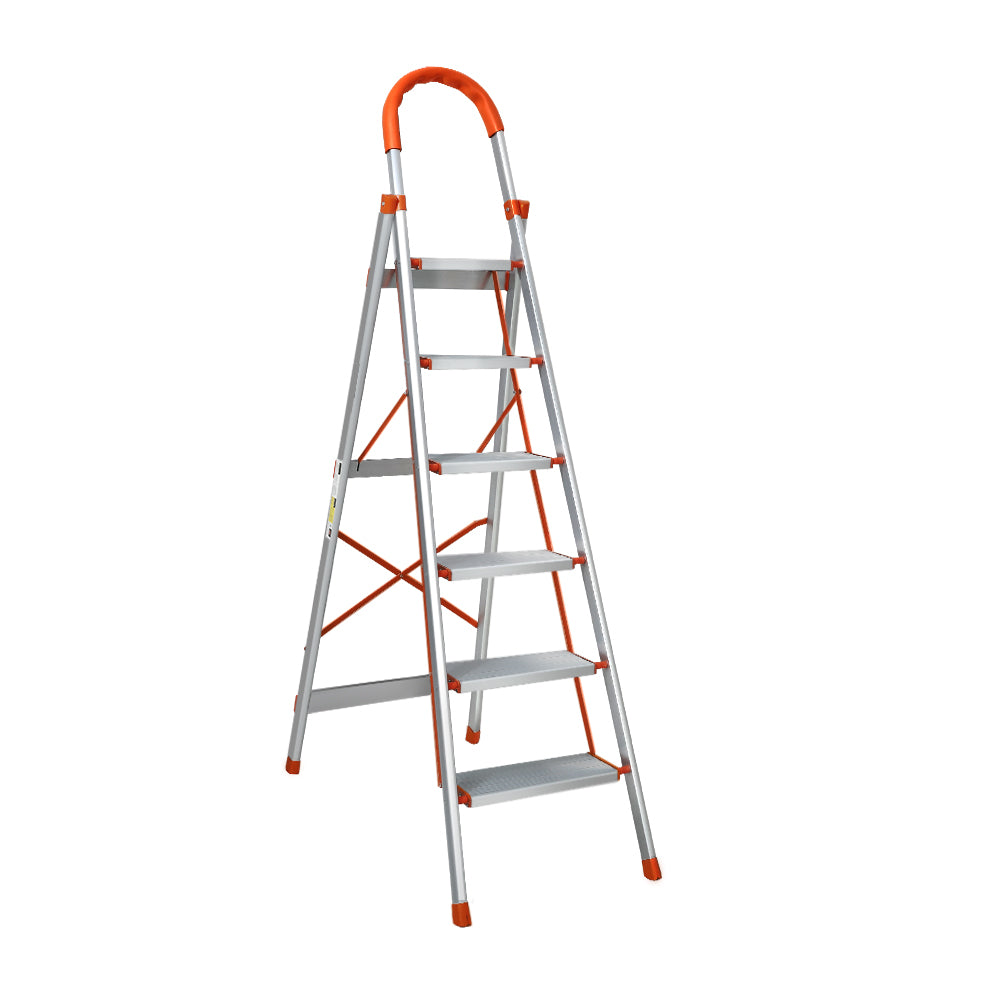 Giantz 6 Step Ladder Multi-Purpose Folding Aluminium Light Weight Non Slip Platform-Tools > Other Tools-PEROZ Accessories