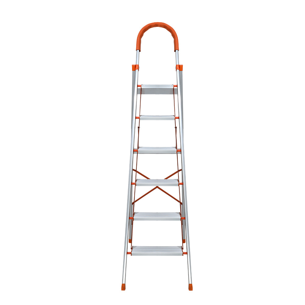 Giantz 6 Step Ladder Multi-Purpose Folding Aluminium Light Weight Non Slip Platform-Tools > Other Tools-PEROZ Accessories
