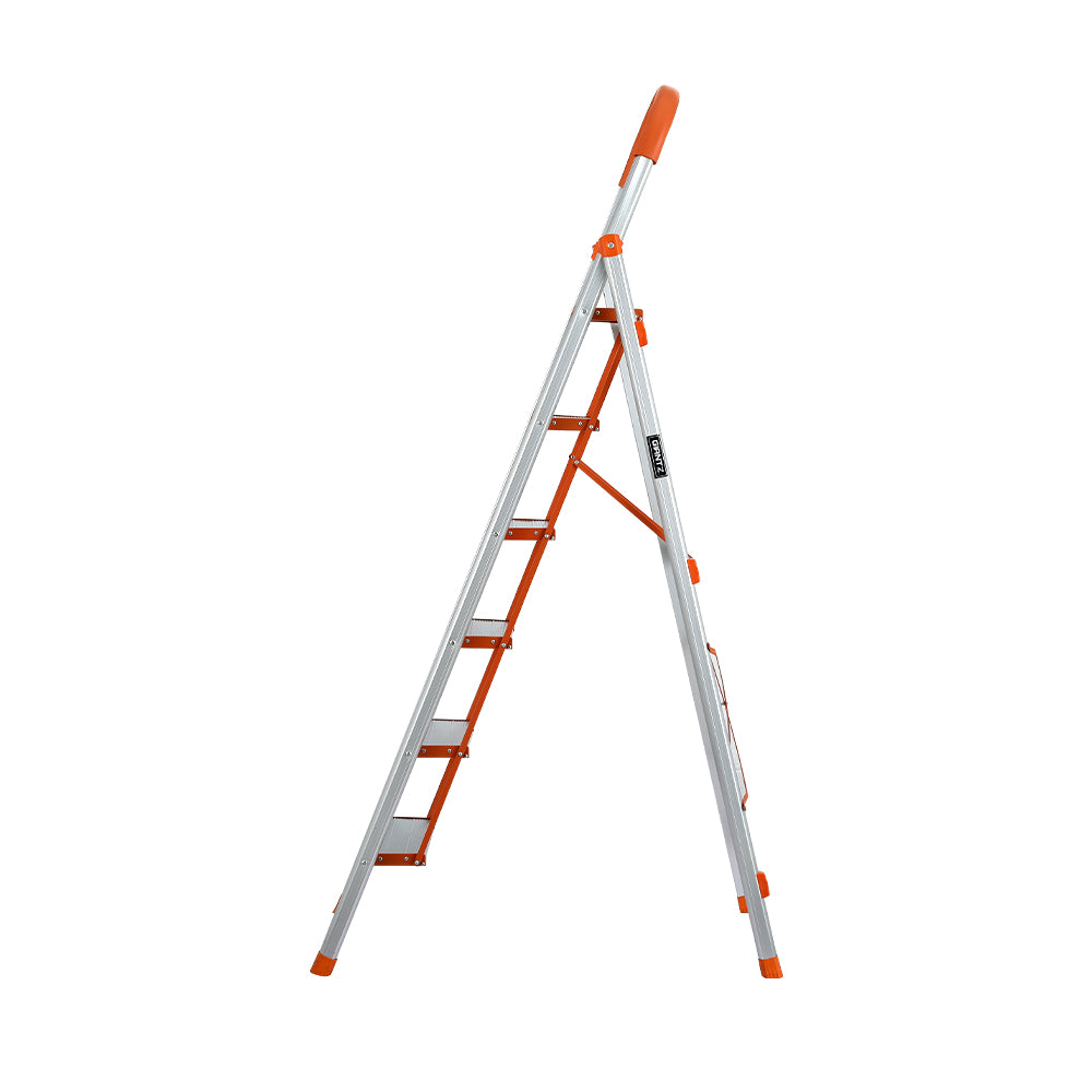 Giantz 6 Step Ladder Multi-Purpose Folding Aluminium Light Weight Non Slip Platform-Tools > Other Tools-PEROZ Accessories