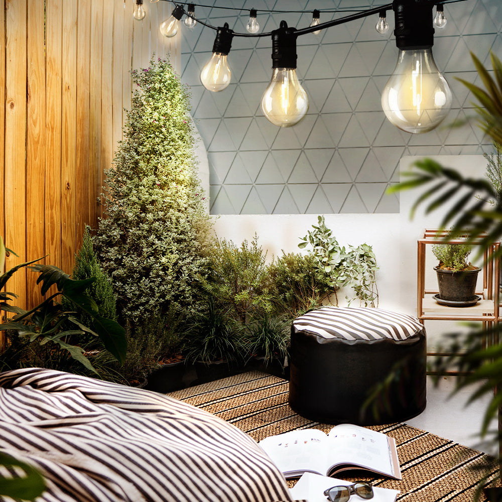 Jingle Jollys 41m LED Festoon String Lights 40 Bulbs Kits Wedding Party Christmas A19-Occasions > Lights-PEROZ Accessories