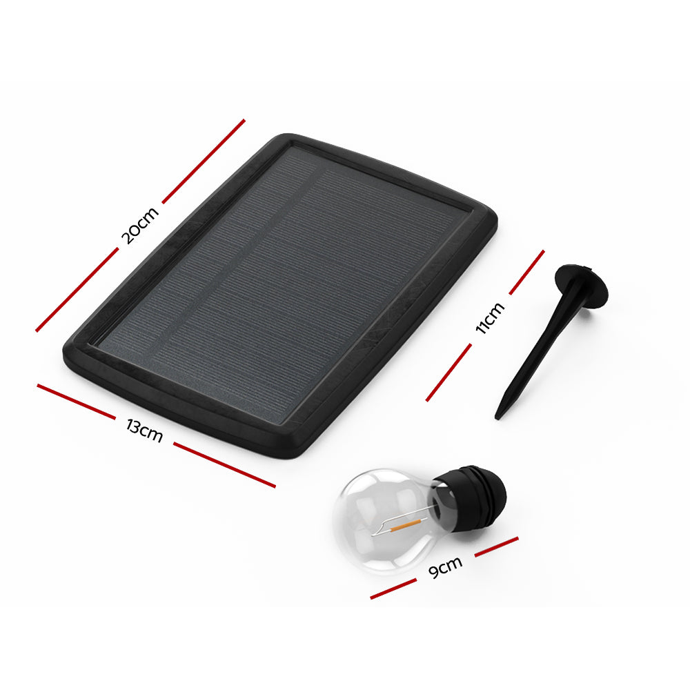 Jingle Jollys 17m Solar Festoon Lights LED String Light Outdoor Christmas-Occasions > Lights-PEROZ Accessories