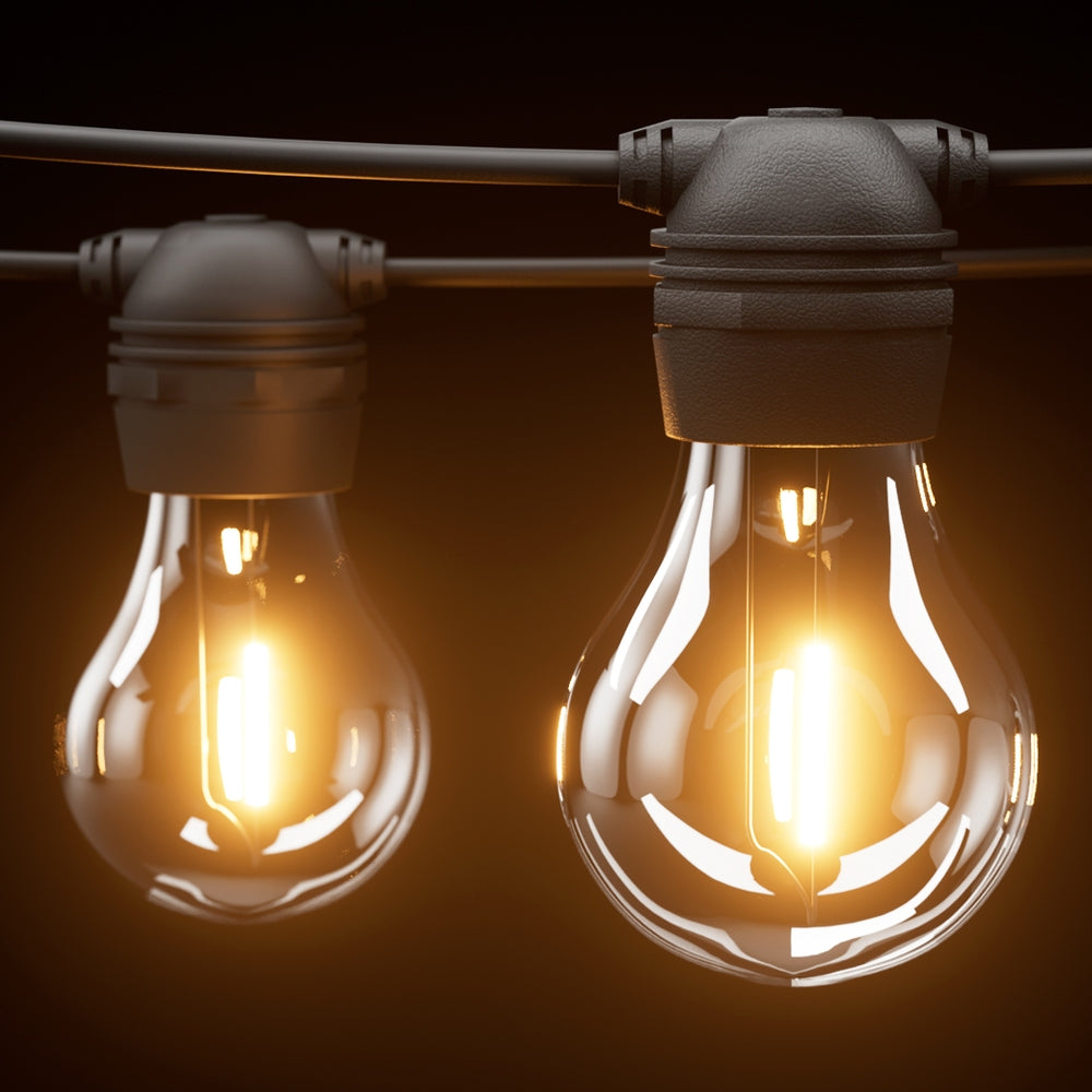 Jingle Jollys 34m Solar Festoon String Lights Outdoor Christmas Light 30 LEDs-Home & Garden > Lighting-PEROZ Accessories