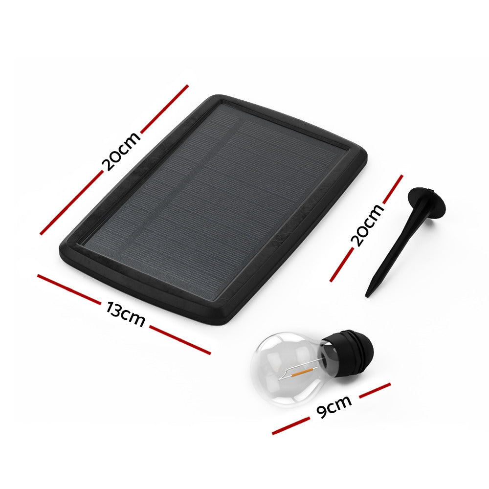 Jingle Jollys 41m Festoon Lights Solar LED String Light Outdoor Christmas Party-Occasions > Christmas-PEROZ Accessories