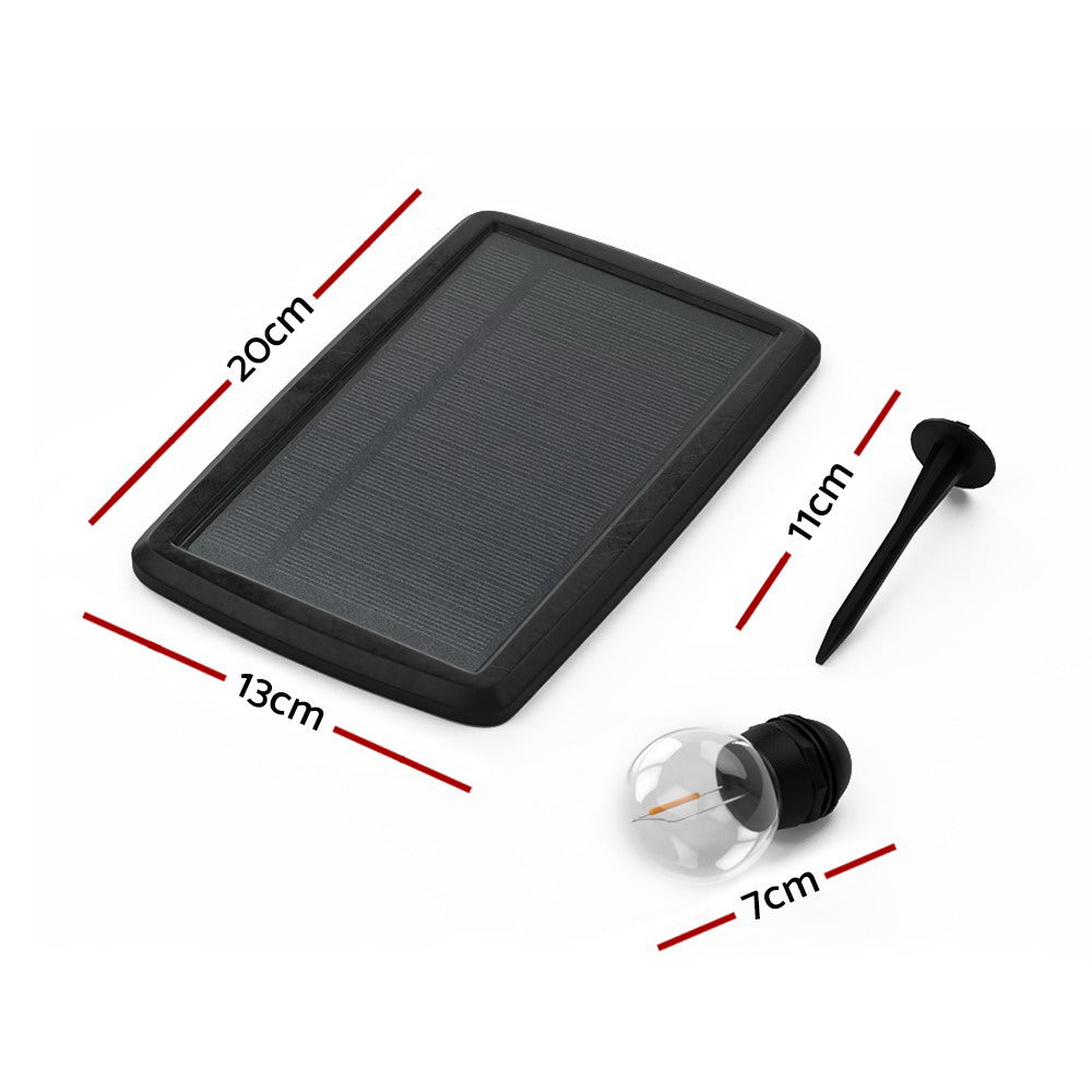 Jingle Jollys 50m Solar Festoon Lights LED String Light Outdoor Christmas-Occasions > Christmas-PEROZ Accessories