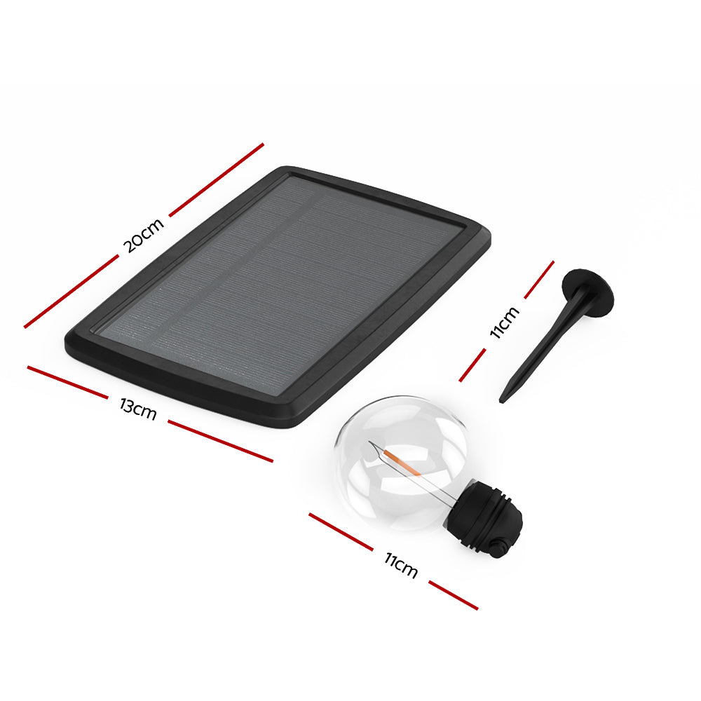 Jingle Jollys Solar Festoon Lights 17m LED String Lights Outdoor Xmas Festival-Occasions > Lights-PEROZ Accessories