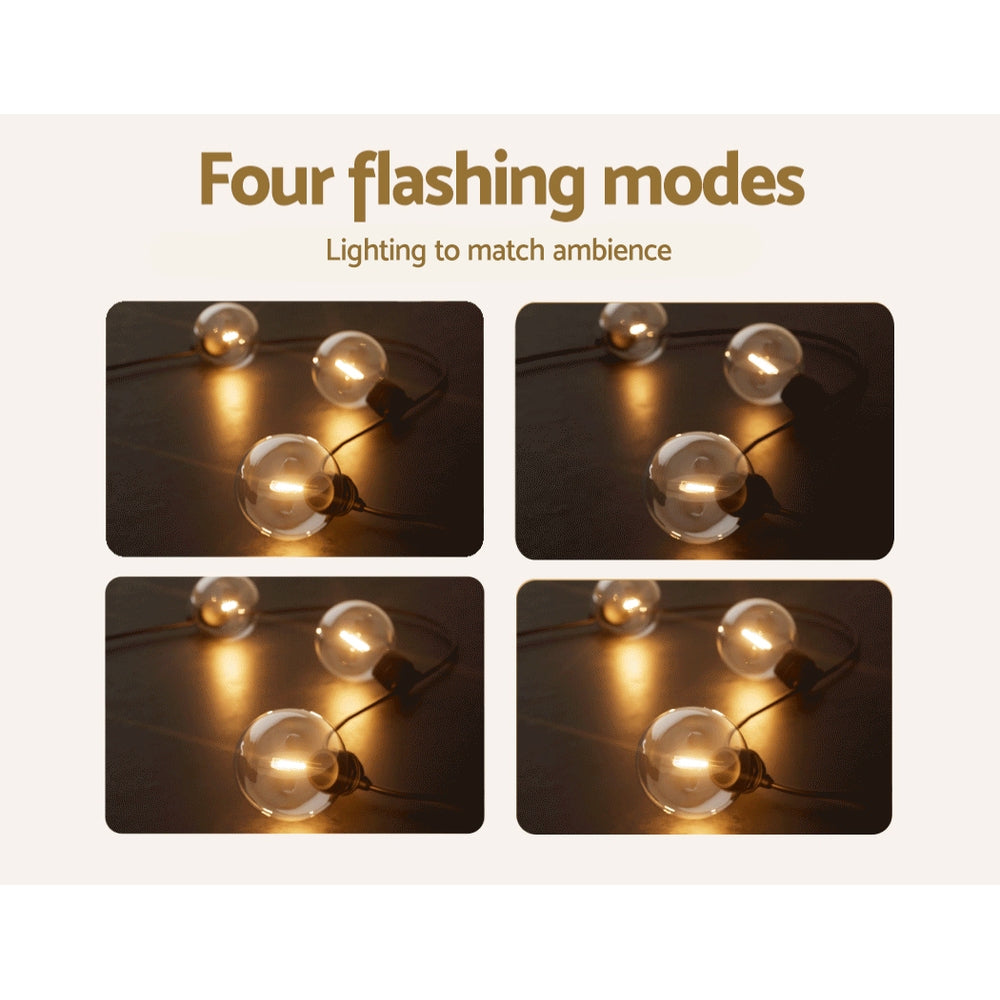 Jingle Jollys LED Solar Festoon Lights Outdoor 50M String Light Christmas Party-Occasions > Christmas-PEROZ Accessories