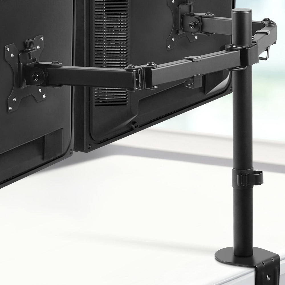 Artiss Monitor Arm Mount Dual 32" Black-Furniture > Office-PEROZ Accessories
