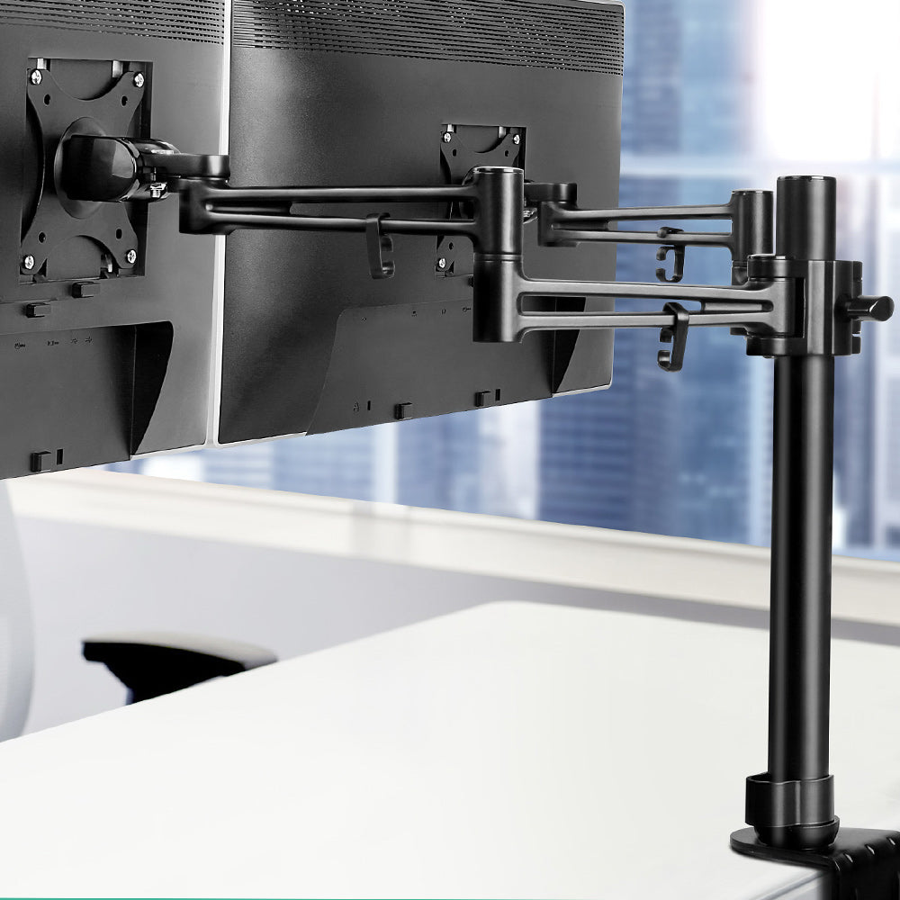Artiss Monitor Arm Mount Dual Black-Furniture > Office - Peroz Australia - Image - 8