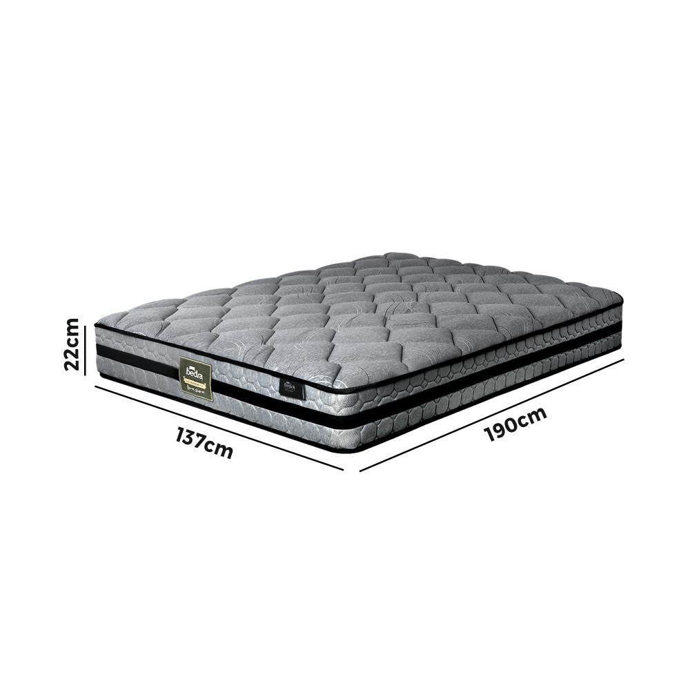 Bedra Double Mattress Bed Mattress 3D Mesh Fabric Firm Foam Spring 22cm 7 zone-Mattress-PEROZ Accessories