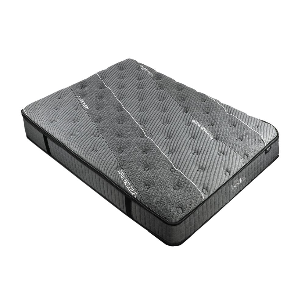 Bedra Double Mattress Breathable Spring Mattress Euro Top Latex Foam 34cm 7 zone-Mattress-PEROZ Accessories