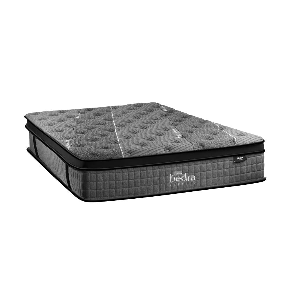 Bedra Queen Mattress Breathable Spring Mattress Euro Top Natural Latex Foam 34cm-Mattress-PEROZ Accessories