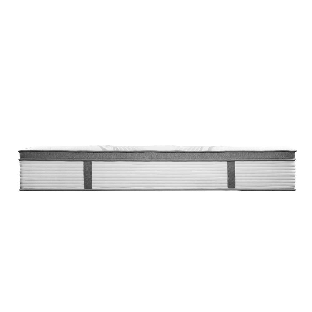 Double Mattress Euro Top Bed Mattress Pocket Spring Medium Firm 34cm 7Zone Bedra-Mattress-PEROZ Accessories