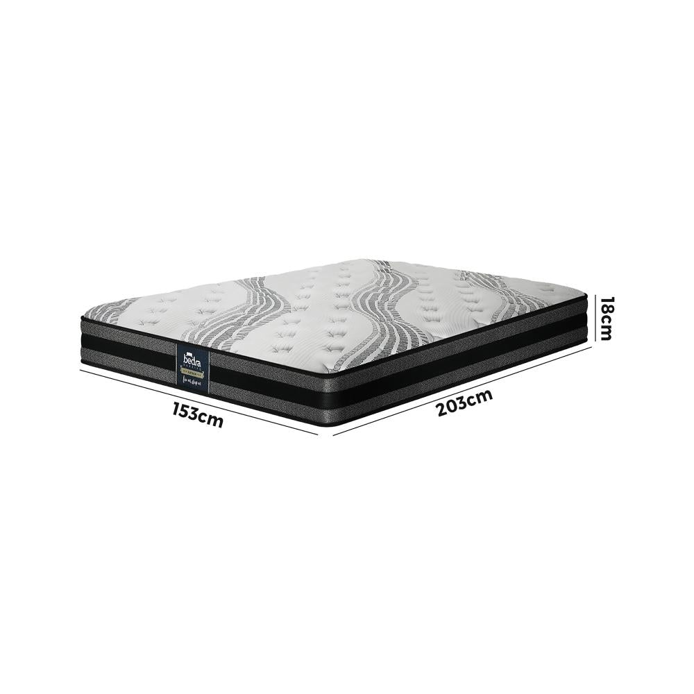 Bedra Queen Mattress Breathable Luxury Bed Bonnell Spring Foam Medium 18cm-Mattress-PEROZ Accessories
