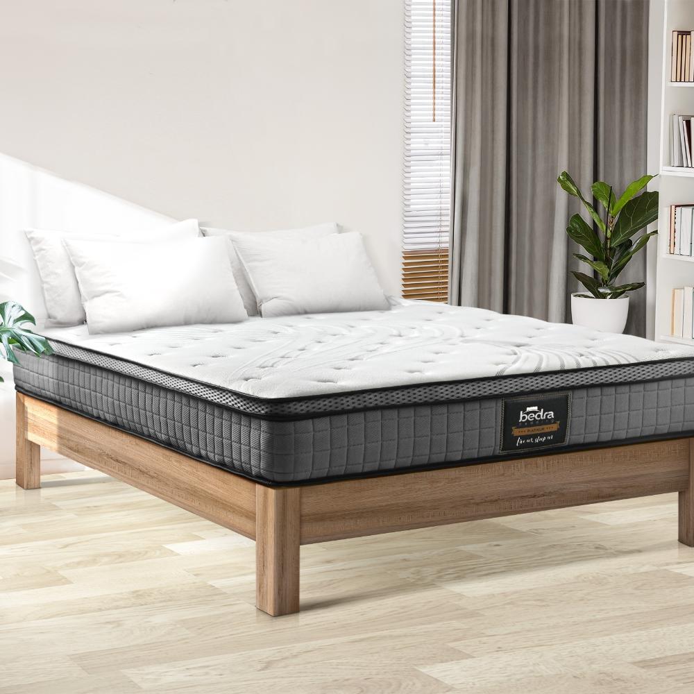 Bedra Queen Mattress Bed Spring Mattress 4D Mesh Fabric EuroTop Medium Foam 22cm-Mattress-PEROZ Accessories