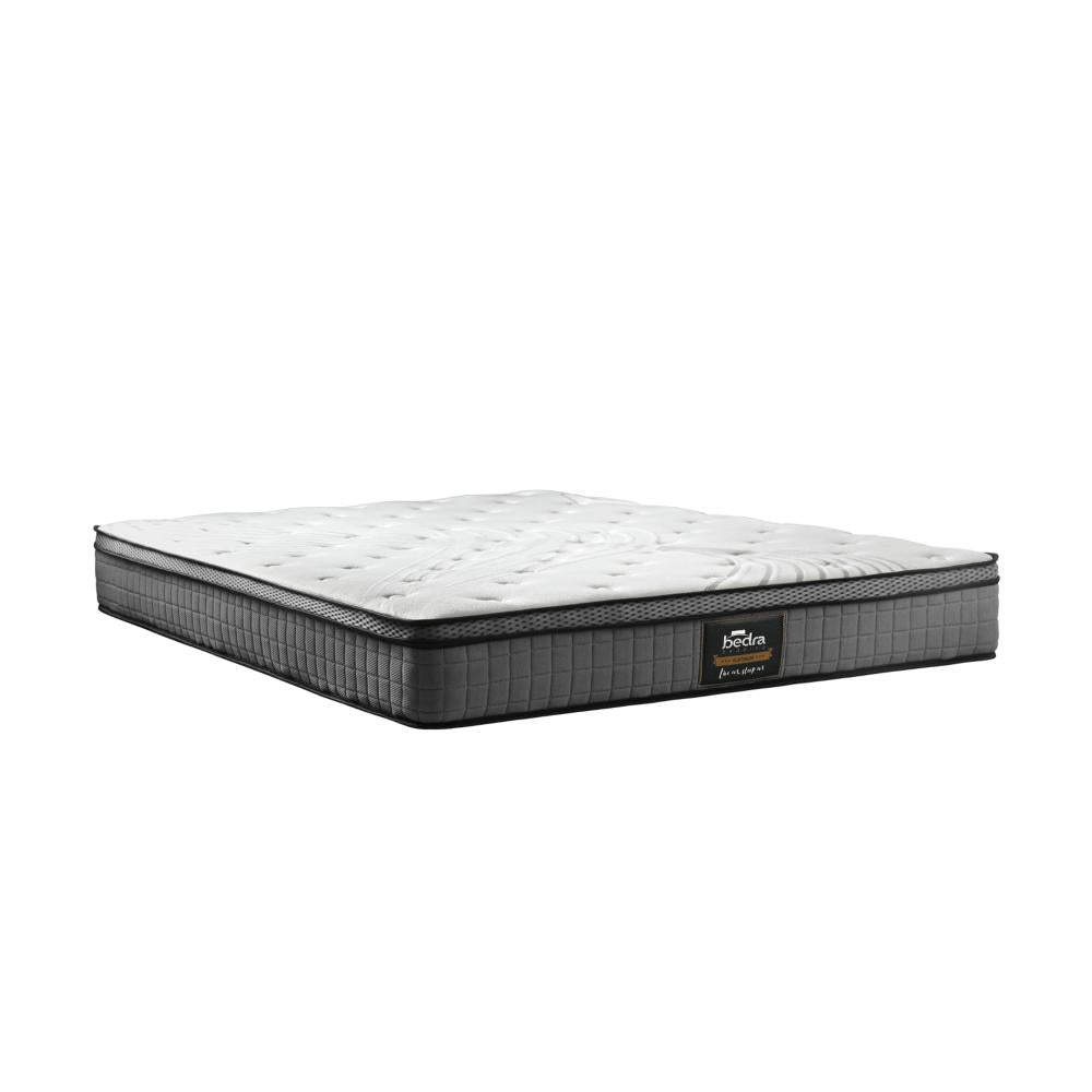 Bedra Queen Mattress Bed Spring Mattress 4D Mesh Fabric EuroTop Medium Foam 22cm-Mattress-PEROZ Accessories