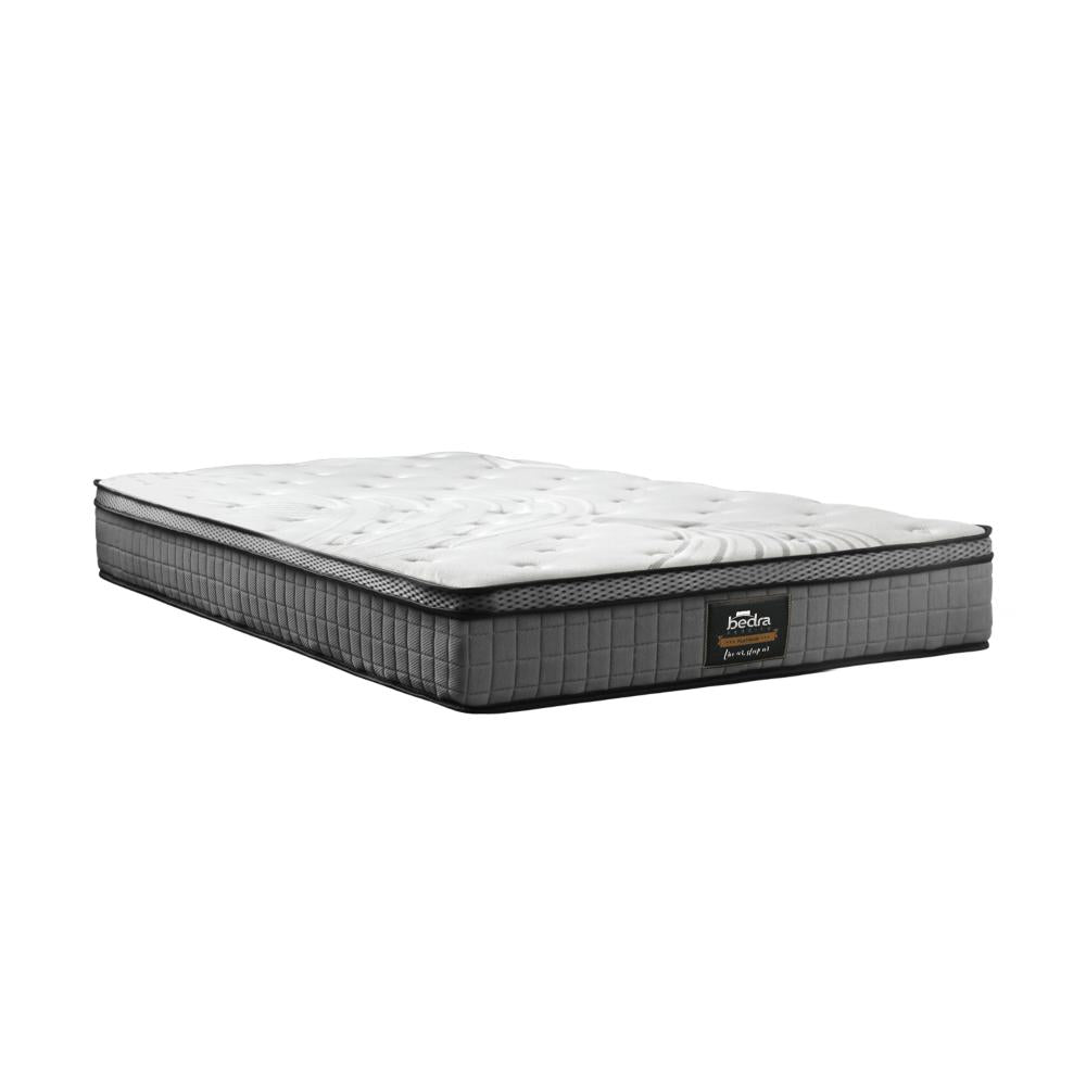 Bedra Single Mattress Bed Spring Mattress 4D Mesh Fabric Euro Top Medium 22cm-Mattress-PEROZ Accessories