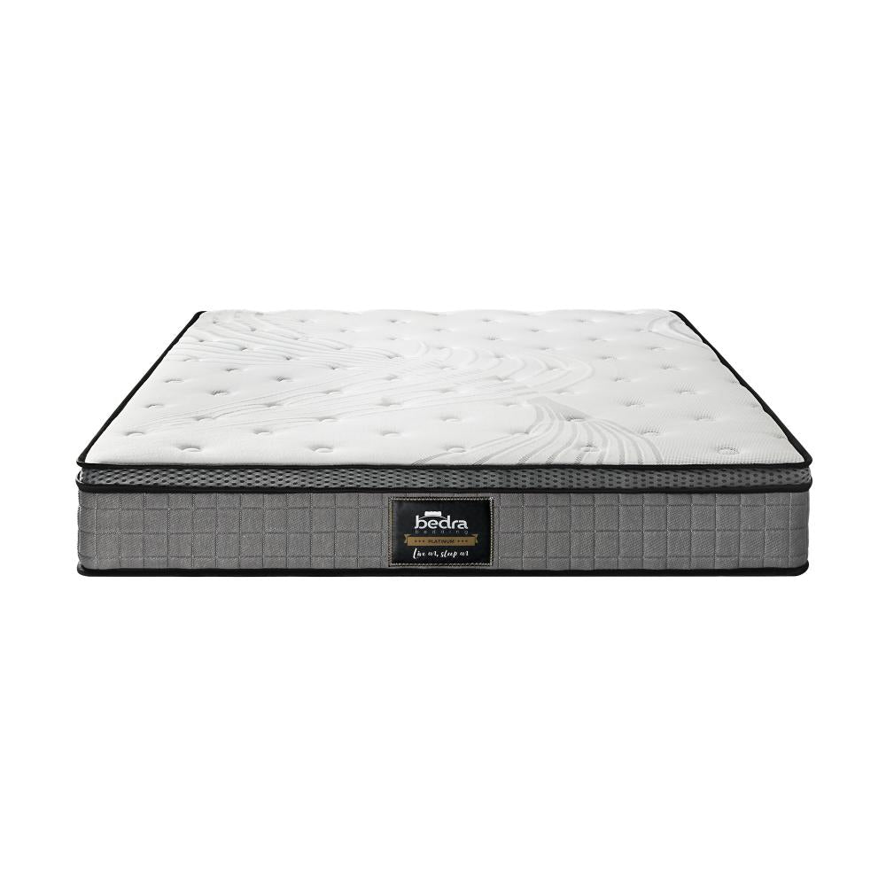 Bedra Single Mattress Bed Spring Mattress 4D Mesh Fabric Euro Top Medium 22cm-Mattress-PEROZ Accessories