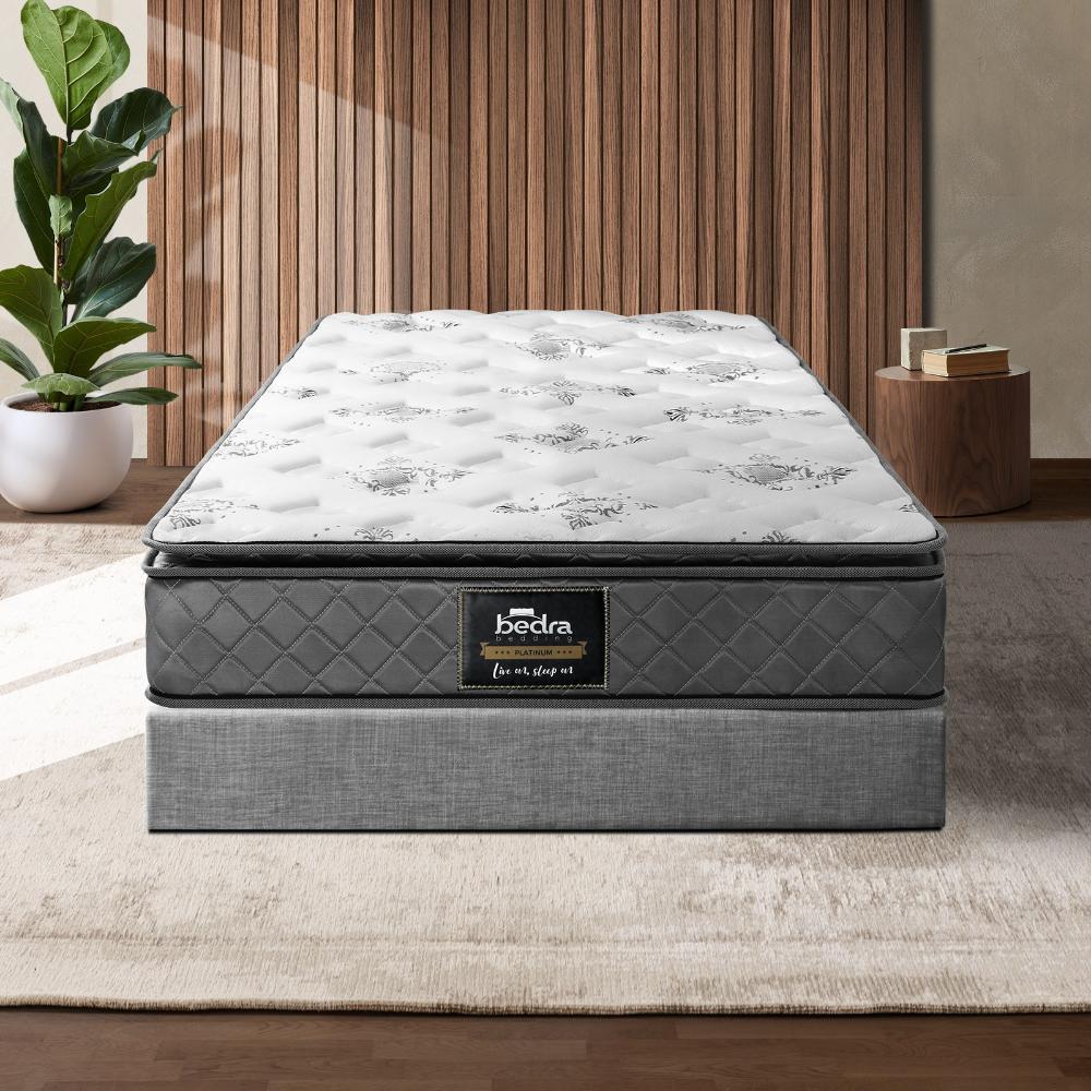 Bedra Single Mattress Breathable Luxury Bed Bonnell Spring Foam Medium 21cm-Mattress-PEROZ Accessories