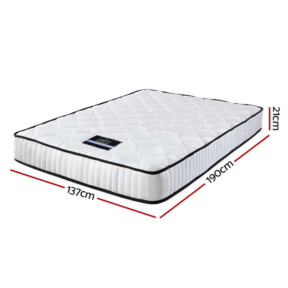 Giselle Bedding Peyton Pocket Spring Mattress 21cm Thick Double-Furniture > Mattresses-PEROZ Accessories